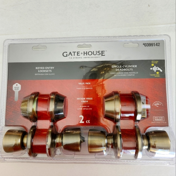 Gate House Other New Gate House Lock Set Entry Door Deadbolt Combo